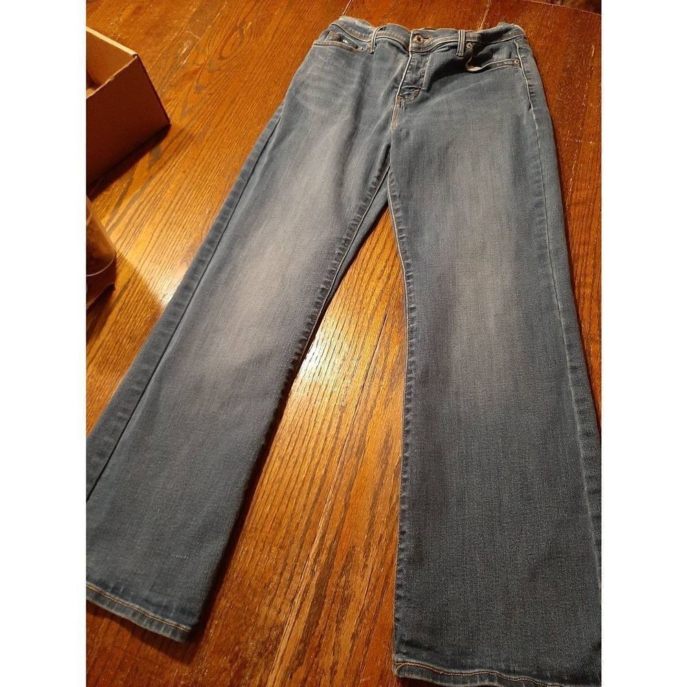 30x30 Levis Perfectly Slimming 512 Bootcut Denim Blue Jeans Pockets Belt Loops